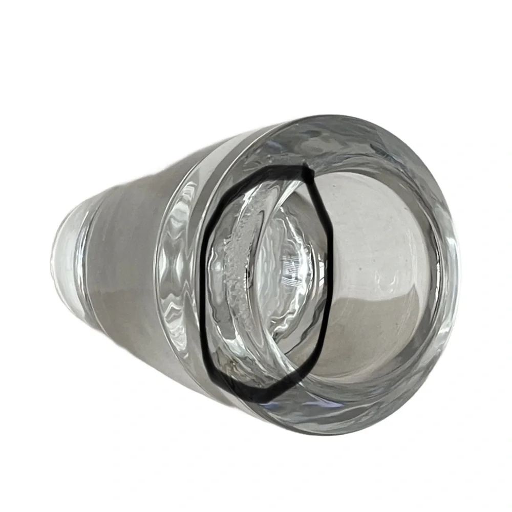 Crate & Barrel Clear Glass Votive Candle Holder